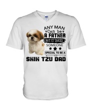 shih tzu V-Neck T-Shirt tile