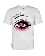 Breast Cancer Awareness V-Neck T-Shirt tile