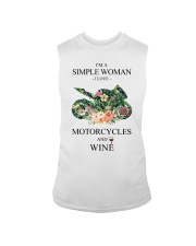 Love Motorcycle And Wine Sleeveless Tee tile