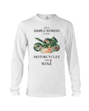 Love Motorcycle And Wine Long Sleeve Tee tile