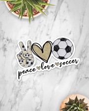 Peace Love Soccer Sticker - Single (Horizontal) aos-sticker-single-horizontal-lifestyle-front-06