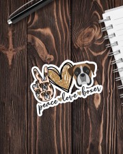 Peace love boxer Sticker - Single (Vertical) aos-sticker-single-vertical-lifestyle-front-05