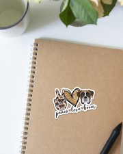 Peace love boxer Sticker - Single (Vertical) aos-sticker-single-vertical-lifestyle-front-16