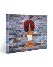 I am black 20x16 Gallery Wrapped Canvas Prints front