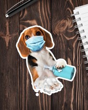 Beagle wash hands Sticker - Single (Vertical) aos-sticker-single-vertical-lifestyle-front-05