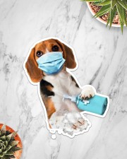 Beagle wash hands Sticker - Single (Vertical) aos-sticker-single-vertical-lifestyle-front-06