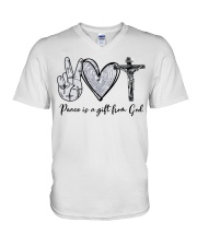 Peace V-Neck T-Shirt tile