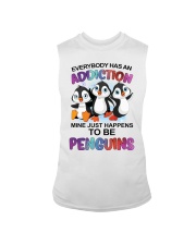 Addiction just happens to be penguins Sleeveless Tee tile