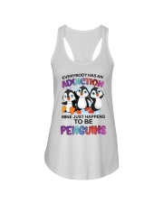 Addiction just happens to be penguins Ladies Flowy Tank tile