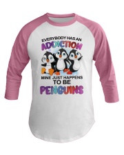 Addiction just happens to be penguins Baseball Tee tile