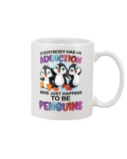 Addiction just happens to be penguins Mug tile