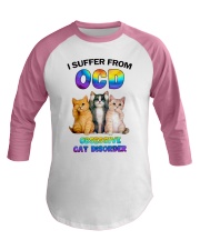 Obsessive Cat Disorder Baseball Tee tile