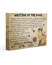 Cat will be waiting At The Door 14x11 Gallery Wrapped Canvas Prints front