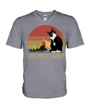 I Do What I Want V-Neck T-Shirt tile