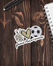 Peace Love Soccer Sticker - Single (Vertical) aos-sticker-single-vertical-lifestyle-front-05