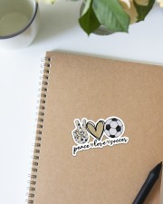 Peace Love Soccer Sticker - Single (Vertical) aos-sticker-single-vertical-lifestyle-front-16