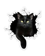 Black Cat Crack Sticker - Single (Vertical) front