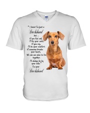 Dachshund V-Neck T-Shirt tile