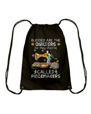 Blessed Are The Quilters Drawstring Bag tile