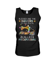 Blessed Are The Quilters Unisex Tank tile
