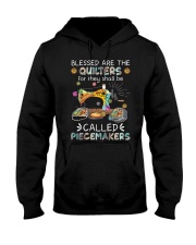 Blessed Are The Quilters Hooded Sweatshirt tile