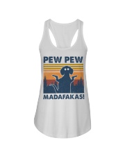 Dog Pew Pew Madafakas Ladies Flowy Tank tile