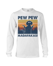 Dog Pew Pew Madafakas Long Sleeve Tee tile