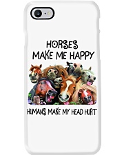 Horses Make Me Happy Phone Case tile
