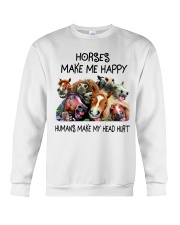 Horses Make Me Happy Crewneck Sweatshirt tile