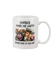 Horses Make Me Happy Mug tile