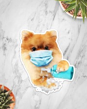pomeranian wash hands Sticker - Single (Vertical) aos-sticker-single-vertical-lifestyle-front-06