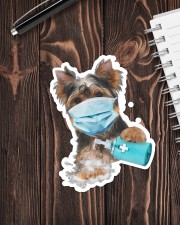Yorkshire Terrier Wash Hands Sticker - Single (Vertical) aos-sticker-single-vertical-lifestyle-front-05