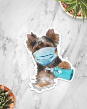 Yorkshire Terrier Wash Hands Sticker - Single (Vertical) aos-sticker-single-vertical-lifestyle-front-06