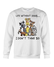 Life without dogs Crewneck Sweatshirt tile