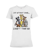 Life without dogs Premium Fit Ladies Tee tile