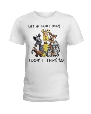 Life without dogs Ladies T-Shirt tile