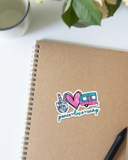 Peace love camp Sticker - Single (Vertical) aos-sticker-single-vertical-lifestyle-front-16