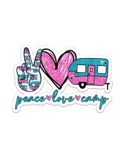 Peace love camp Sticker - Single (Vertical) front