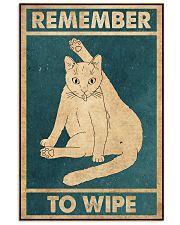 Remember To Wipe 11x17 Poster front