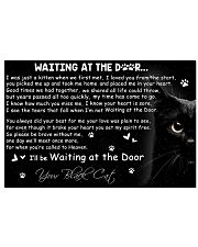 Black Cat I'll Be Waiting At The Door 17x11 Poster front