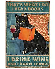 I Read Books I Drink Wine 11x17 Poster front