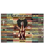 God says your are 36x24 Poster front