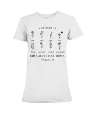Think About Such Things Premium Fit Ladies Tee tile