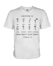Think About Such Things V-Neck T-Shirt tile