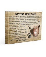 Precious is still waiting at the door 14x11 Gallery Wrapped Canvas Prints front