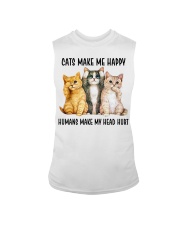 Cats Make Me Happy Sleeveless Tee tile