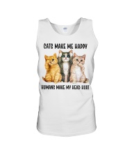 Cats Make Me Happy Unisex Tank tile
