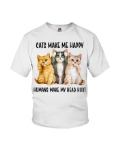 Cats Make Me Happy Youth T-Shirt tile