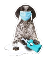 German Shorthaired wash hands Sticker - Single (Vertical) front