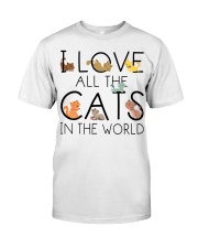 I Love All The Cats In The World Premium Fit Mens Tee tile